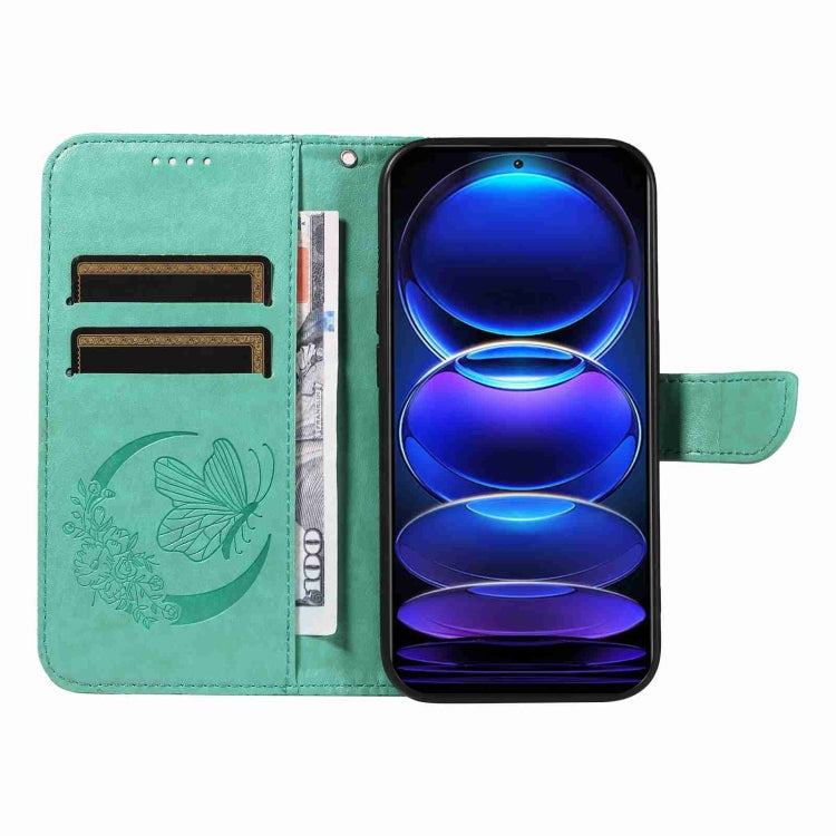 For Xiaomi Redmi Note 12 Pro+ Global Swallowtail Butterfly Embossed Leather Phone Case