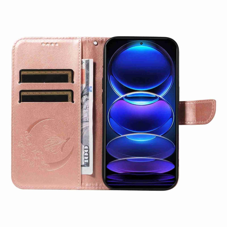 For Xiaomi Redmi Note 12 Pro+ Global Swallowtail Butterfly Embossed Leather Phone Case