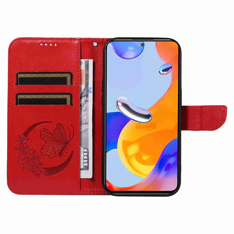 For Xiaomi Redmi Note 12S 4G / 11 / 11S Swallowtail Butterfly Embossed Leather Phone Case