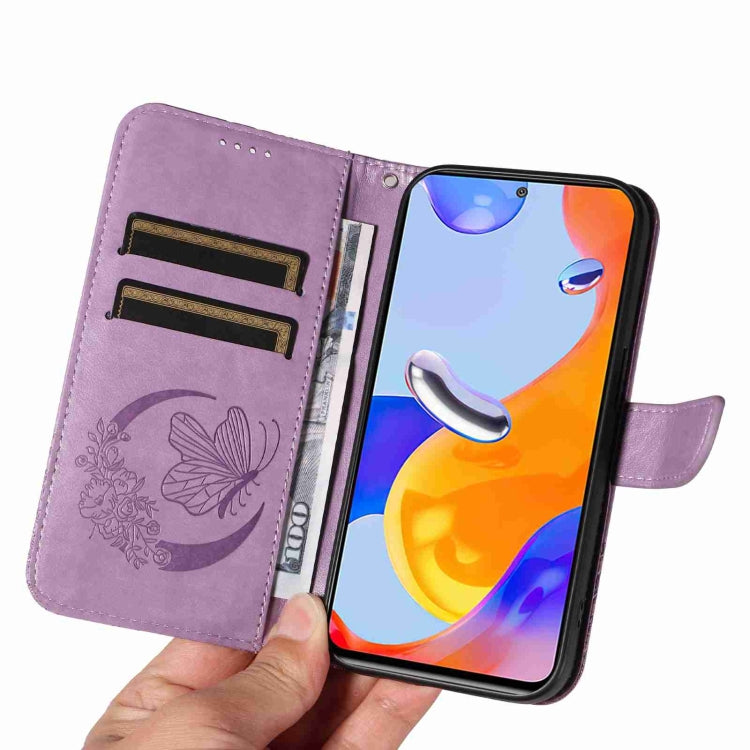 For Xiaomi Redmi Note 12S 4G / 11 / 11S Swallowtail Butterfly Embossed Leather Phone Case
