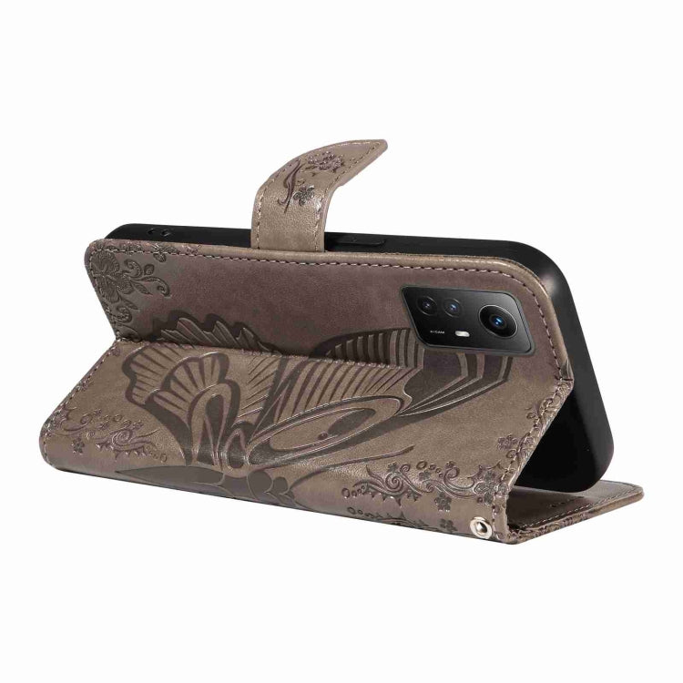For Xiaomi Redmi Note 12S 4G / 11 / 11S Swallowtail Butterfly Embossed Leather Phone Case