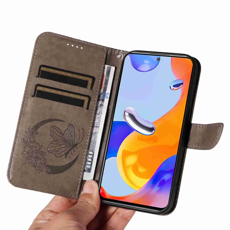 For Xiaomi Redmi Note 12S 4G / 11 / 11S Swallowtail Butterfly Embossed Leather Phone Case
