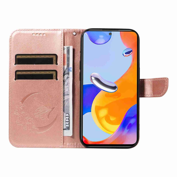 For Xiaomi Redmi Note 12S 4G / 11 / 11S Swallowtail Butterfly Embossed Leather Phone Case
