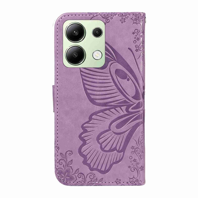 For Xiaomi Redmi Note 13 4G Swallowtail Butterfly Embossed Leather Phone Case