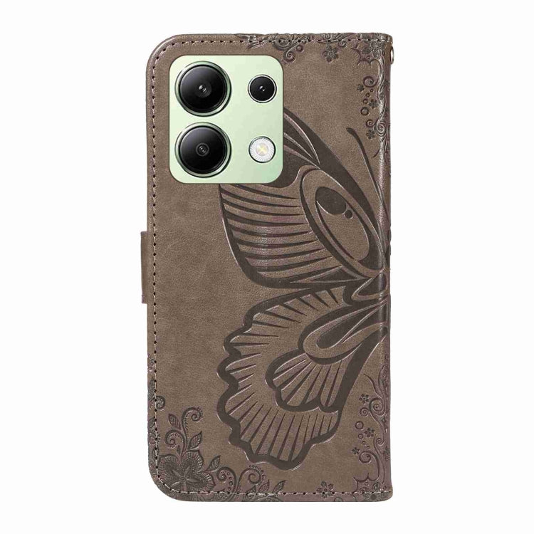 For Xiaomi Redmi Note 13 4G Swallowtail Butterfly Embossed Leather Phone Case