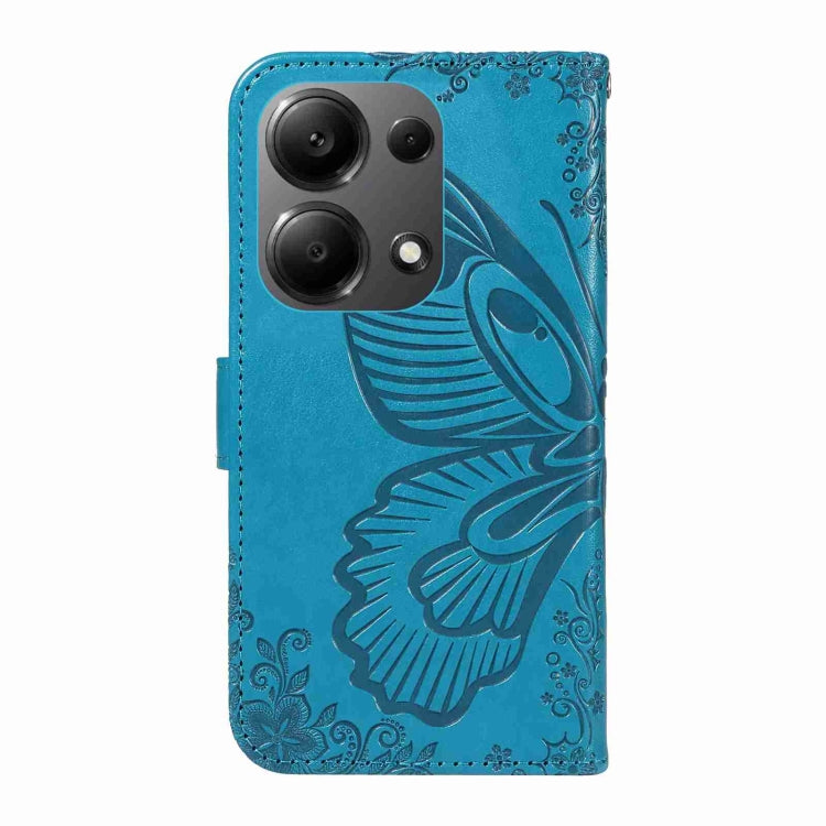 For Xiaomi Redmi Note 13 Pro 4G Swallowtail Butterfly Embossed Leather Phone Case