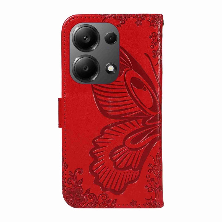 For Xiaomi Redmi Note 13 Pro 4G Swallowtail Butterfly Embossed Leather Phone Case