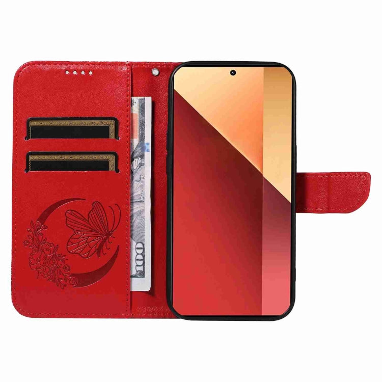For Xiaomi Redmi Note 13 Pro 4G Swallowtail Butterfly Embossed Leather Phone Case