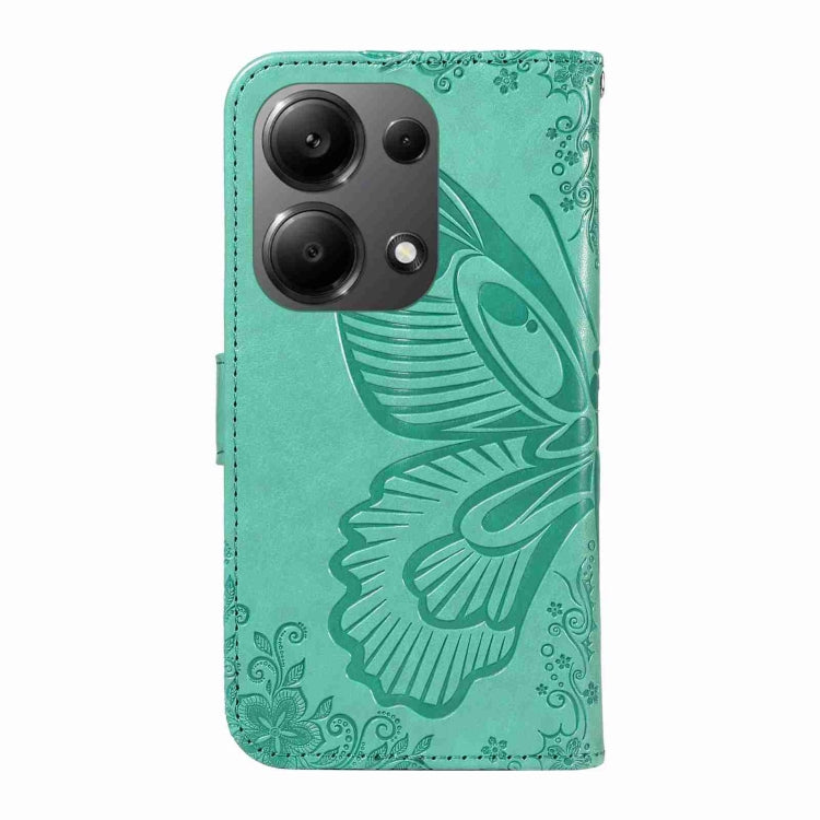 For Xiaomi Redmi Note 13 Pro 4G Swallowtail Butterfly Embossed Leather Phone Case