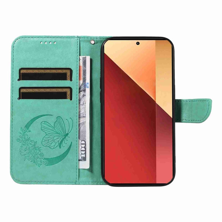 For Xiaomi Redmi Note 13 Pro 4G Swallowtail Butterfly Embossed Leather Phone Case
