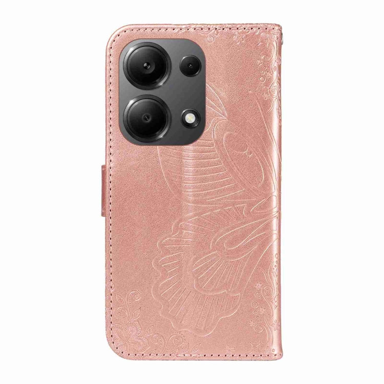 For Xiaomi Redmi Note 13 Pro 4G Swallowtail Butterfly Embossed Leather Phone Case