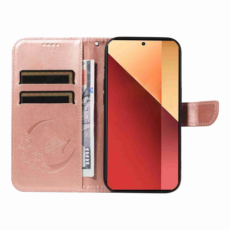 For Xiaomi Redmi Note 13 Pro 4G Swallowtail Butterfly Embossed Leather Phone Case