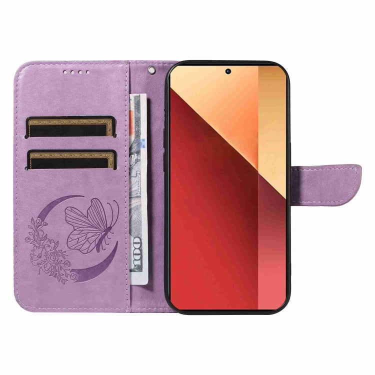 For Xiaomi Poco M6 Pro 4G Swallowtail Butterfly Embossed Leather Phone Case