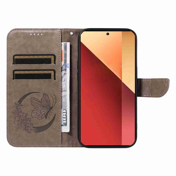 For Xiaomi Poco M6 Pro 4G Swallowtail Butterfly Embossed Leather Phone Case