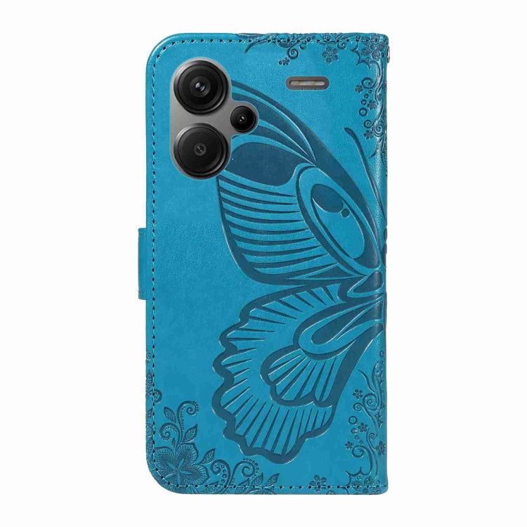 For Xiaomi Redmi Note 13 Pro+ Swallowtail Butterfly Embossed Leather Phone Case