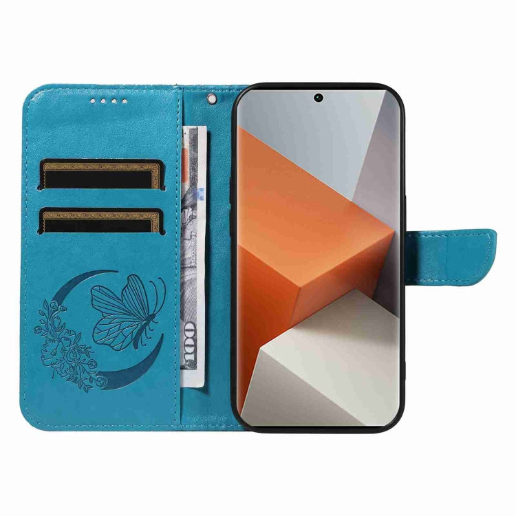 For Xiaomi Redmi Note 13 Pro+ Swallowtail Butterfly Embossed Leather Phone Case