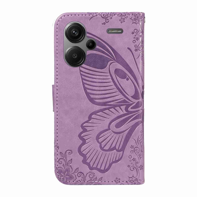 For Xiaomi Redmi Note 13 Pro+ Swallowtail Butterfly Embossed Leather Phone Case