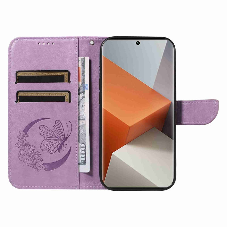 For Xiaomi Redmi Note 13 Pro+ Swallowtail Butterfly Embossed Leather Phone Case