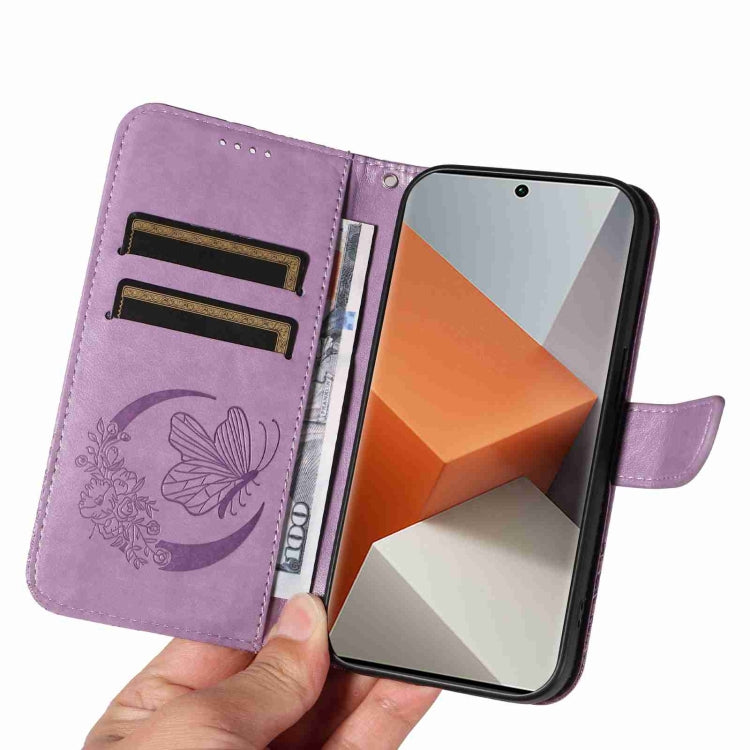 For Xiaomi Redmi Note 13 Pro+ Swallowtail Butterfly Embossed Leather Phone Case