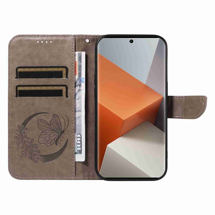 For Xiaomi Redmi Note 13 Pro+ Swallowtail Butterfly Embossed Leather Phone Case