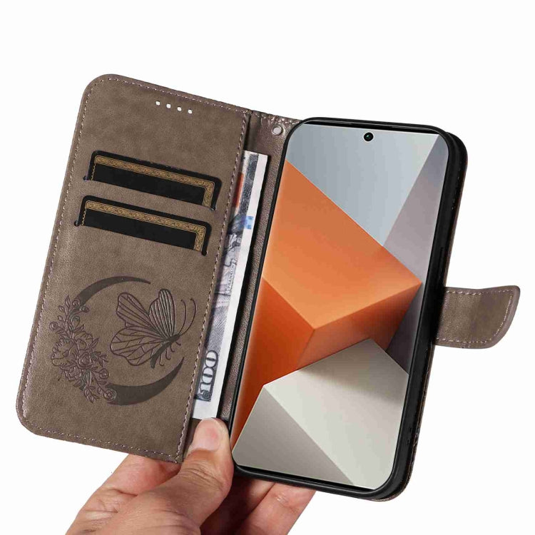 For Xiaomi Redmi Note 13 Pro+ Swallowtail Butterfly Embossed Leather Phone Case