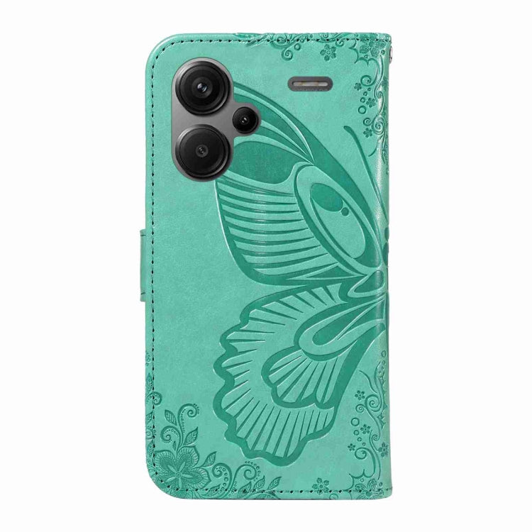 For Xiaomi Redmi Note 13 Pro+ Swallowtail Butterfly Embossed Leather Phone Case