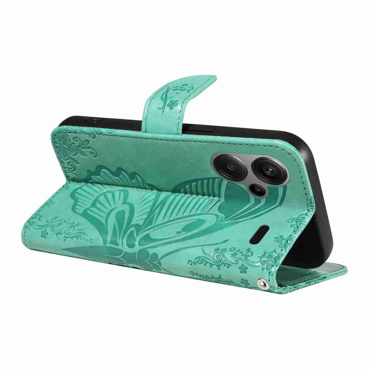 For Xiaomi Redmi Note 13 Pro+ Swallowtail Butterfly Embossed Leather Phone Case