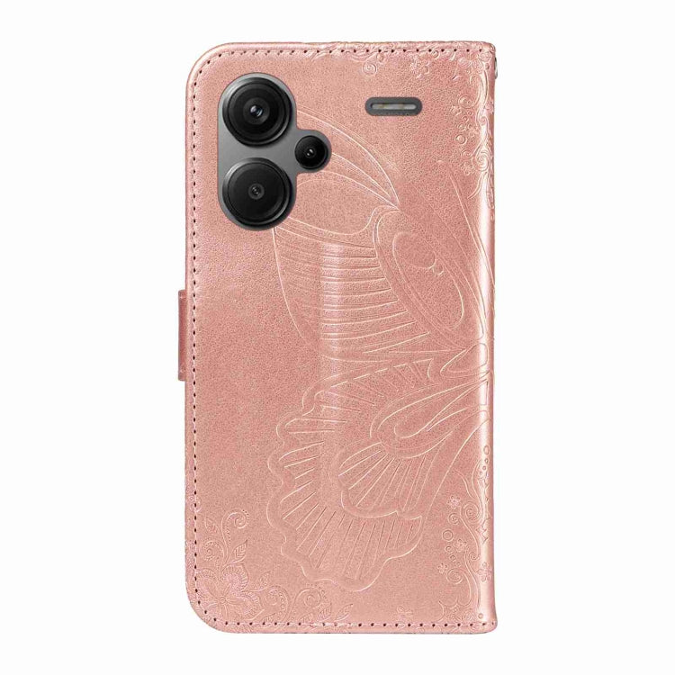 For Xiaomi Redmi Note 13 Pro+ Swallowtail Butterfly Embossed Leather Phone Case