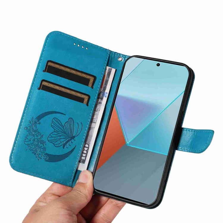 For Xiaomi Redmi Note 13 Pro 5G Swallowtail Butterfly Embossed Leather Phone Case