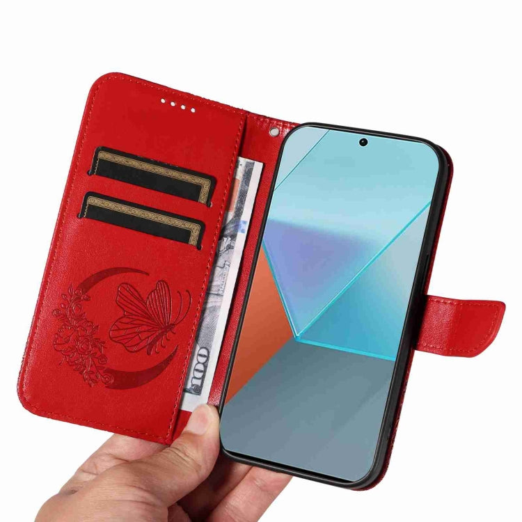 For Xiaomi Redmi Note 13 Pro 5G Swallowtail Butterfly Embossed Leather Phone Case