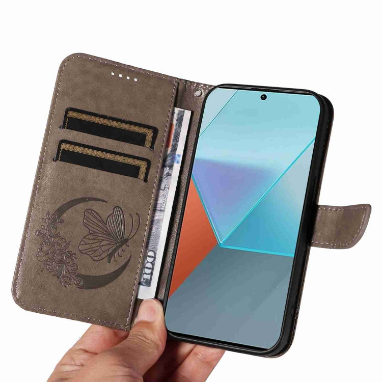 For Xiaomi Redmi Note 13 Pro 5G Swallowtail Butterfly Embossed Leather Phone Case