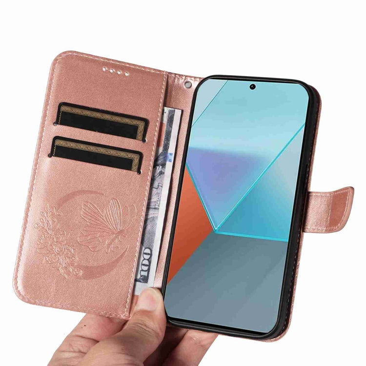 For Xiaomi Redmi Note 13 Pro 5G Swallowtail Butterfly Embossed Leather Phone Case