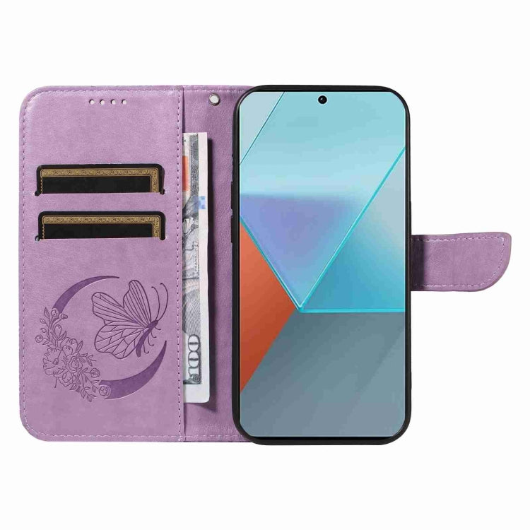 For Xiaomi Poco X6 5G Swallowtail Butterfly Embossed Leather Phone Case