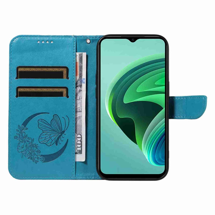 For Xiaomi Redmi 10 5G / Note 11E 5G Swallowtail Butterfly Embossed Leather Phone Case