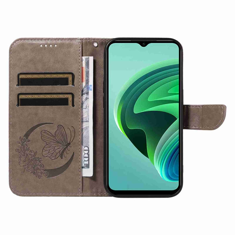 For Xiaomi Redmi 10 5G / Note 11E 5G Swallowtail Butterfly Embossed Leather Phone Case