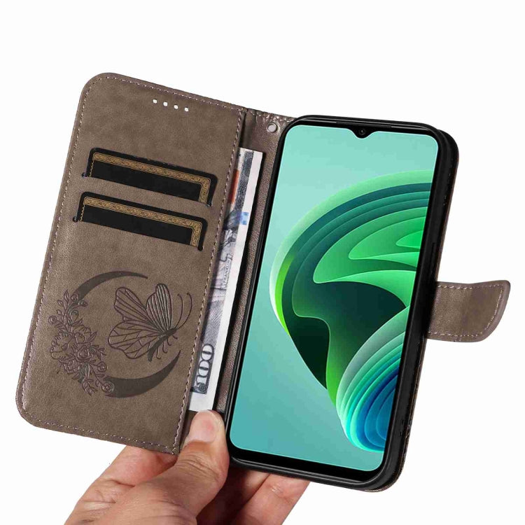 For Xiaomi Redmi 10 5G / Note 11E 5G Swallowtail Butterfly Embossed Leather Phone Case
