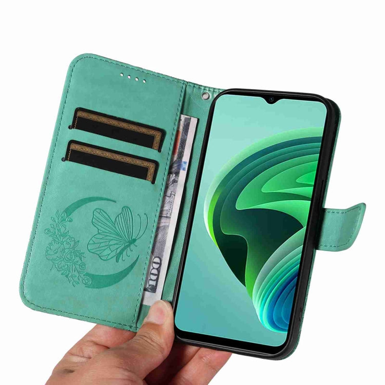 For Xiaomi Redmi 10 5G / Note 11E 5G Swallowtail Butterfly Embossed Leather Phone Case