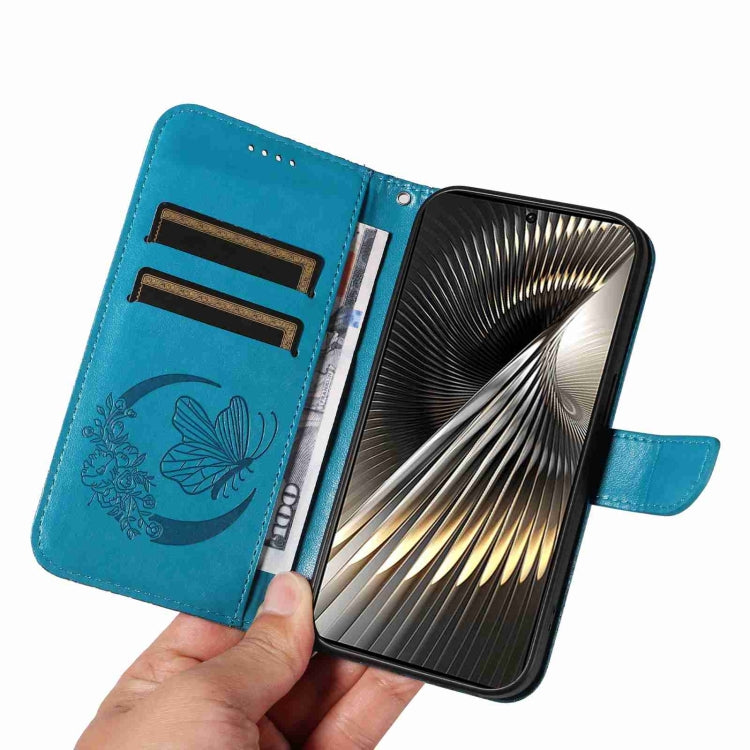 For Xiaomi Poco F6 Swallowtail Butterfly Embossed Leather Phone Case