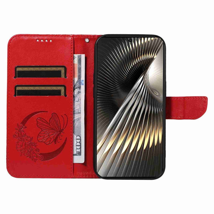 For Xiaomi Poco F6 Swallowtail Butterfly Embossed Leather Phone Case