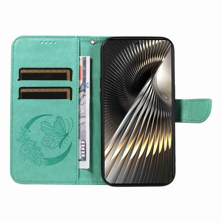 For Xiaomi Poco F6 Swallowtail Butterfly Embossed Leather Phone Case