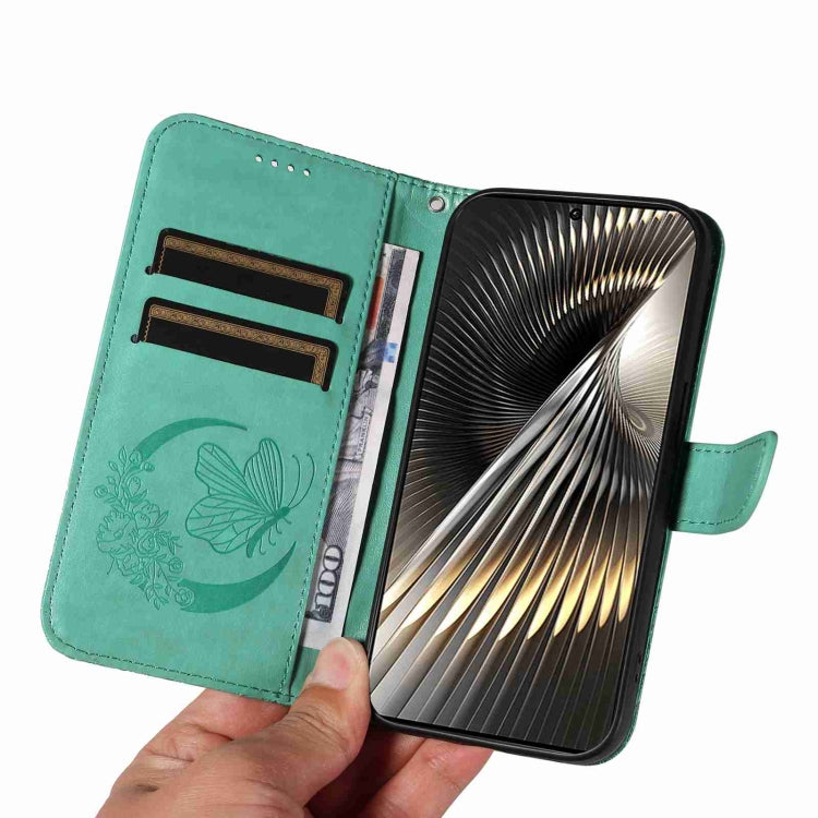 For Xiaomi Poco F6 Swallowtail Butterfly Embossed Leather Phone Case