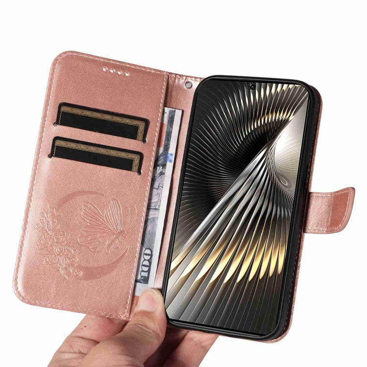 For Xiaomi Poco F6 Swallowtail Butterfly Embossed Leather Phone Case
