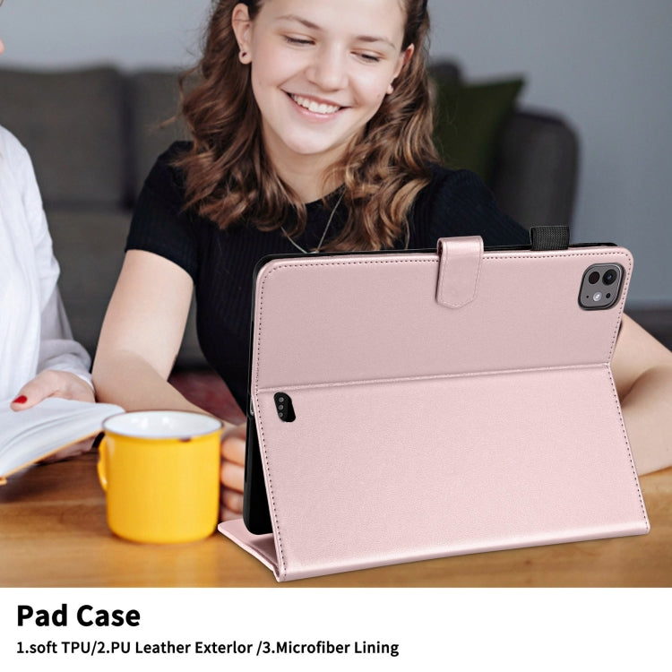 For iPad Pro 13 2025 / 2024 Rhombus Lattice Leather Smart Tablet Case
