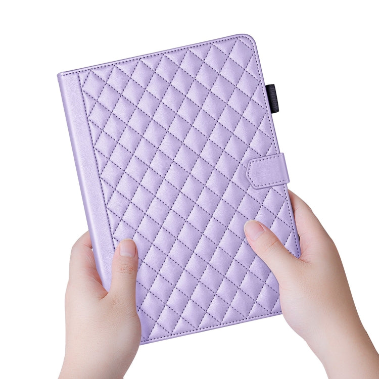 For iPad Pro 13 2025 / 2024 Rhombus Lattice Leather Smart Tablet Case