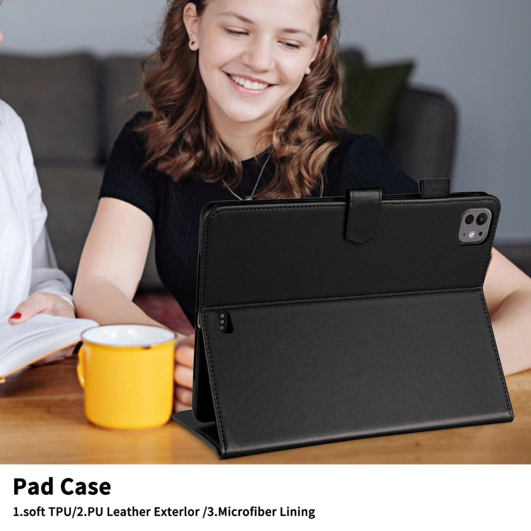 For iPad Pro 13 2025 / 2024 Rhombus Lattice Leather Smart Tablet Case