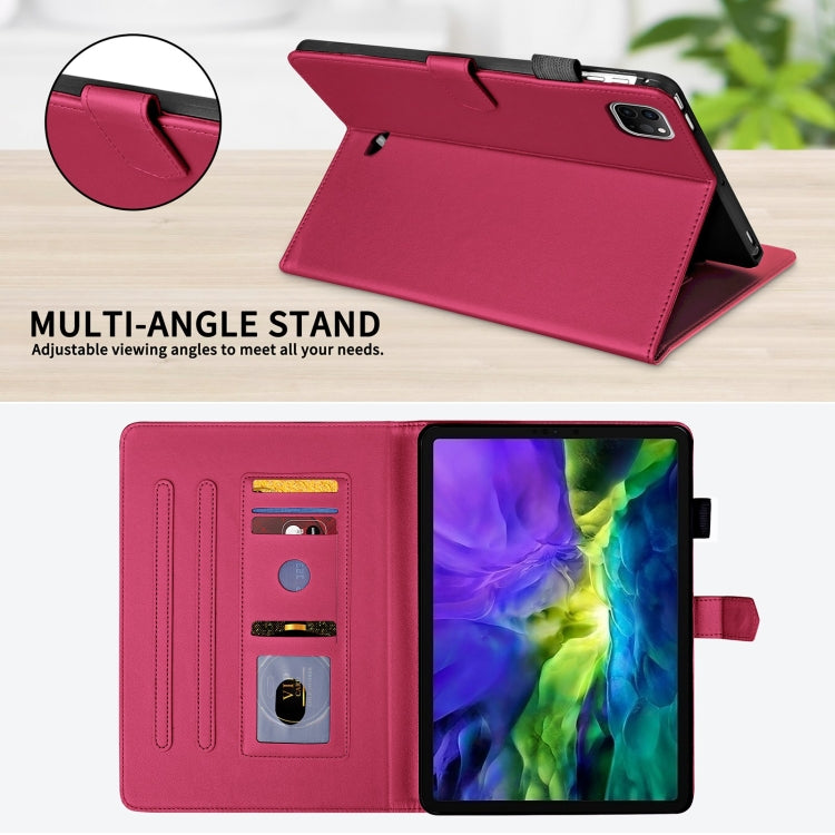 For iPad Pro 11 2022 / 2021 / 2020 Rhombus Lattice Leather Smart Tablet Case