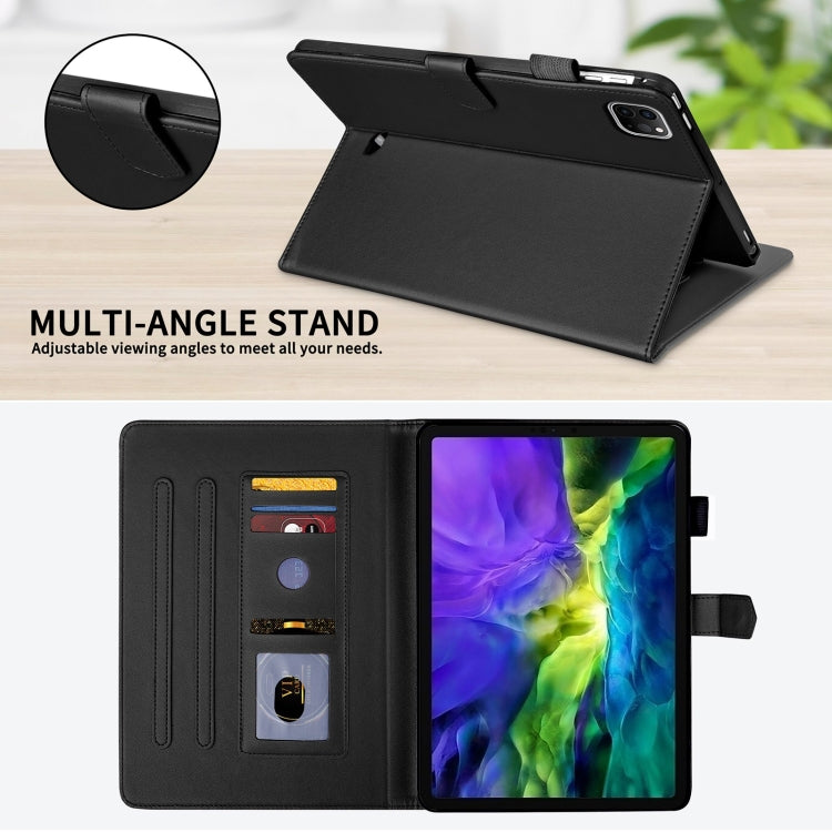 For iPad Pro 11 2022 / 2021 / 2020 Rhombus Lattice Leather Smart Tablet Case