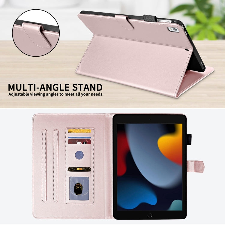 For iPad 10.2 2021 / 2020 / 10.5  Rhombus Lattice Leather Smart Tablet Case