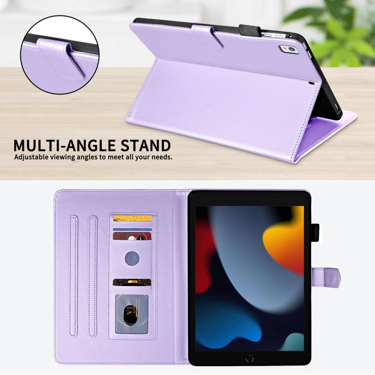 For iPad 10.2 2021 / 2020 / 10.5  Rhombus Lattice Leather Smart Tablet Case