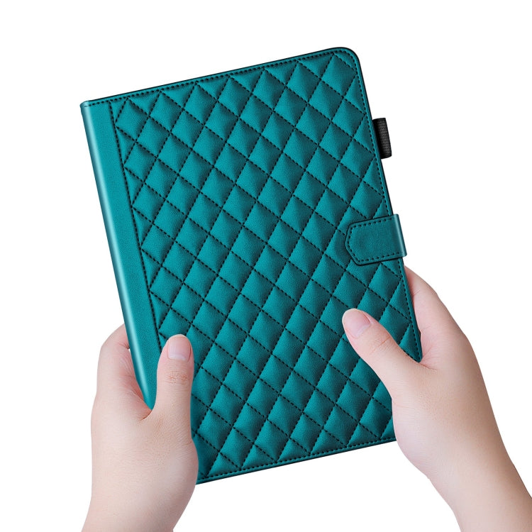 For iPad 10.2 2021 / 2020 / 10.5  Rhombus Lattice Leather Smart Tablet Case